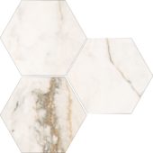 Treasure II Perfect Calacatta 6" Hex Carved | Glens Falls Tile & Supplies